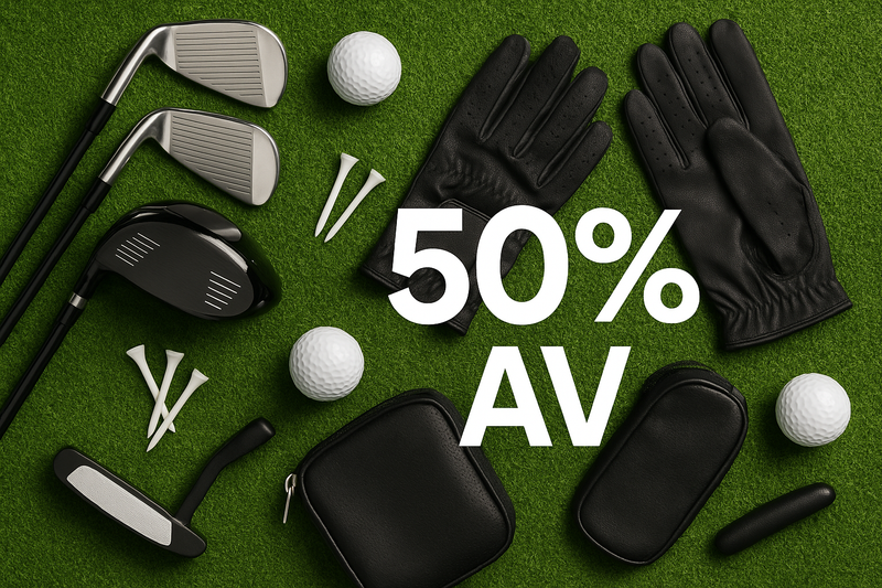 Golfutstyr – 50% Rabatt på Hele Kolleksjonen!